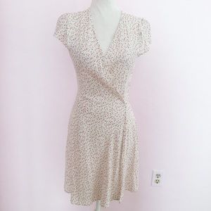 brandy melville cream floral robbie dress